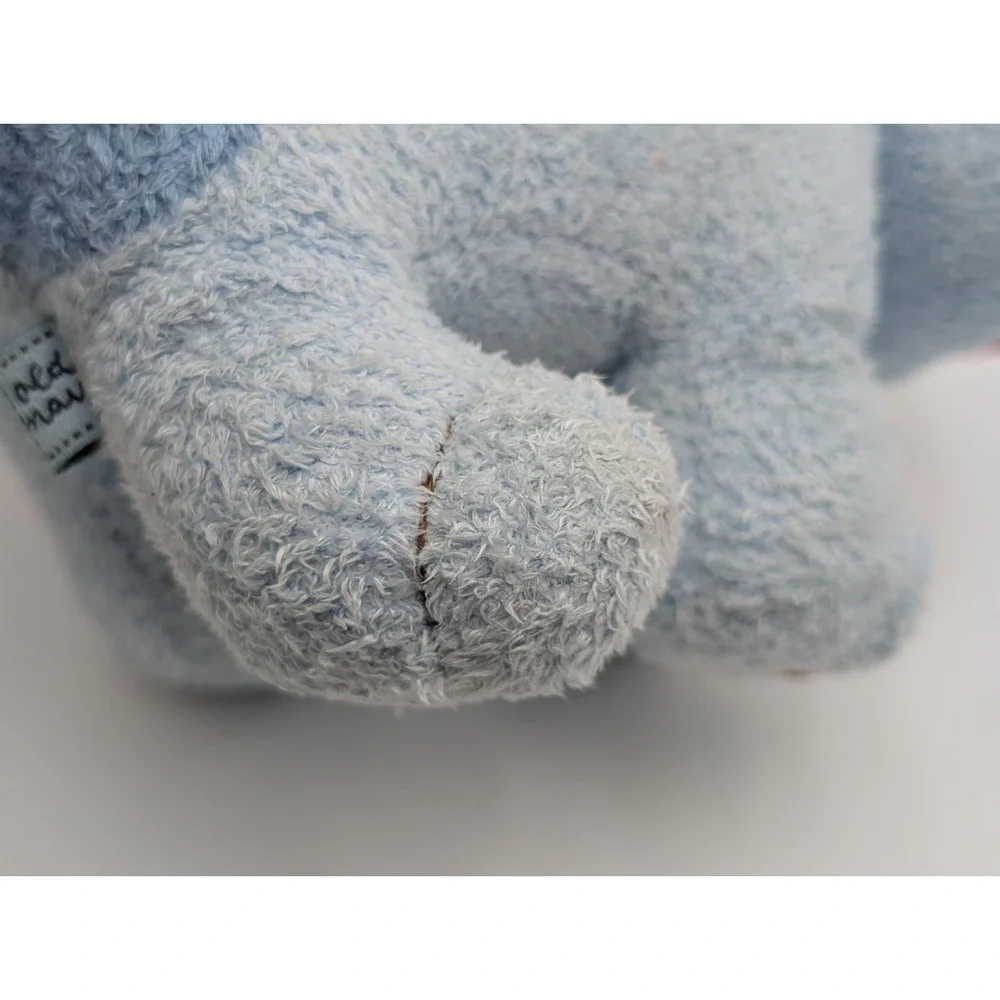 Old Navy Blue Dog‎ Puppy Plush Rattle 5 Inch Stuffed Animal Toy